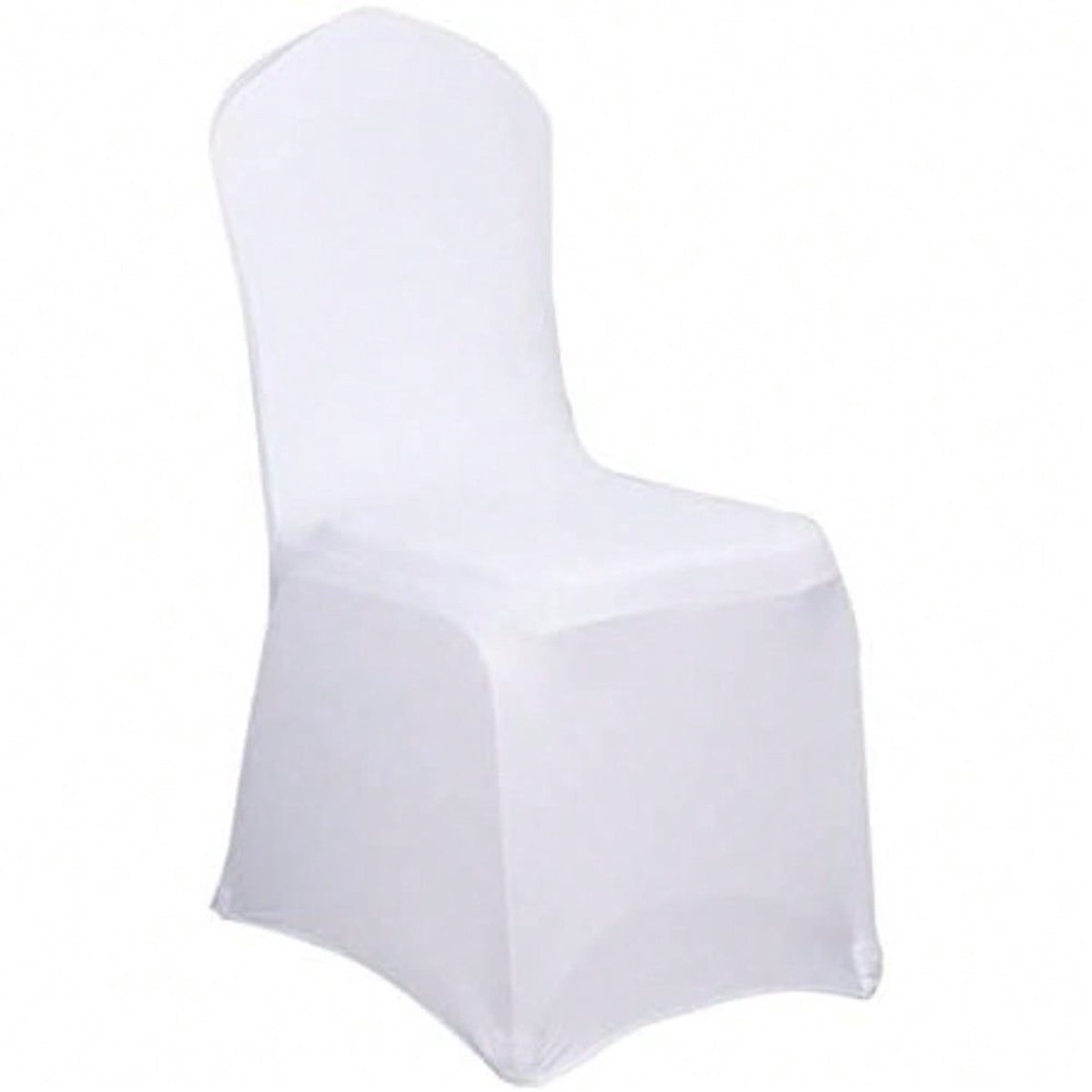 Aufun Stoelhoezen Stretch 100 Stuks, Wit, Universeel, Moderne Stoelhoes, Lycra Stoelhoes voor Bruiloft, Doop, Verjaardagsfeest, Decoratie en Feesten in Huis