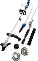 Borg 1200 watt Elektrische 5 in 1 multitool - Telescoop Heggenschaar - Bosmaaier - Trimmer - incl. Onkruidborstel - Telescoop kettingzaag