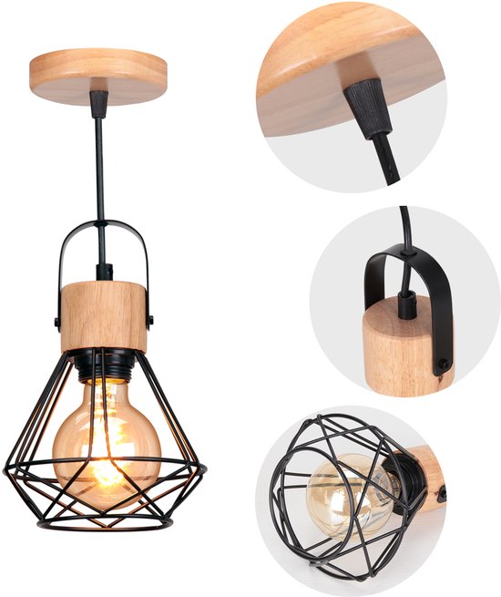 Vintage kroonluchter met groot zwart plafond • Verlichting Trends
