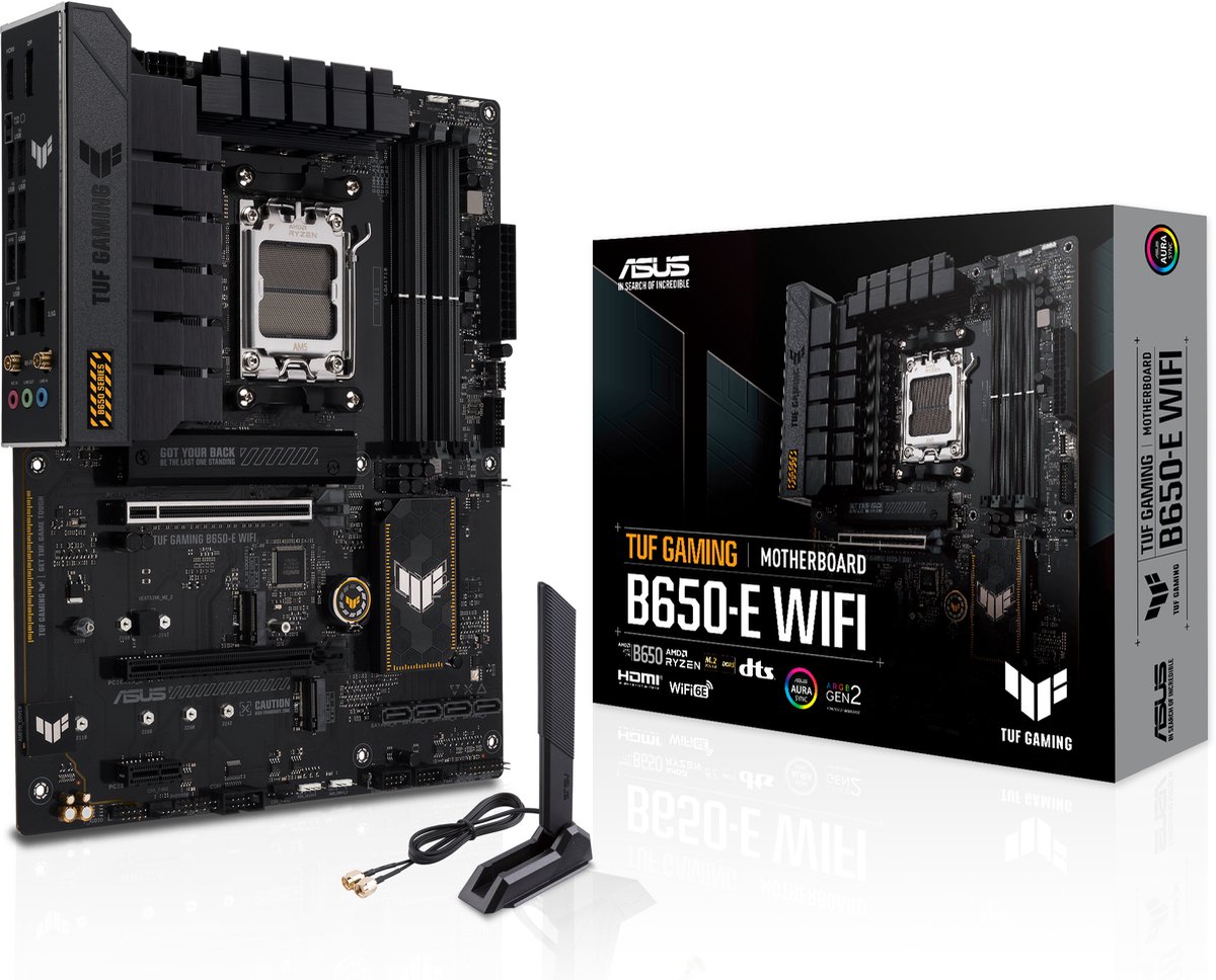 ASUS TUF GAMING B650-E WIFI - Moederbord ATX - Socket AM5 - AMD B650 - DDR5 - 2.5G LAN - Wi-Fi 6E (802.11ax)
