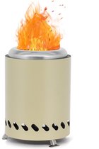 Brasero sans fumée - Mini brasero - 1 pièce - Acier inoxydable - 14 x 20 cm