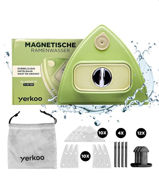 Magnetische ramenwasser dubbelglas 5-35mm - Dubbelzijdige raamwisser - Raamtrekker - Tractor - Raamreiniger - Ramen lappen magneet - Ramen zemen