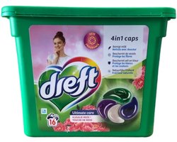 Dreft Ultimate Care 4in1 Caps Vleugje Rose - 6 x 16 caps