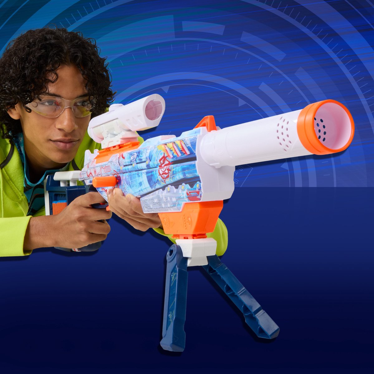 Nerf Loadout Arctic Zerostriker blaster en 24 N1-darts — afbeelding 6