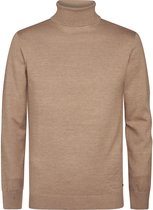 Petrol Industries Heren Coltrui - Regular Fit Trui - Truien - Pullover - Bruin - Maat L