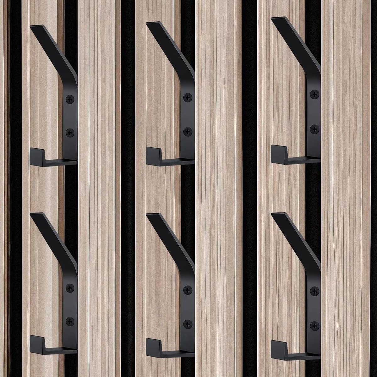 Patère double pour panneau acoustique -Akupanel - Montage à vis - 1 pièce