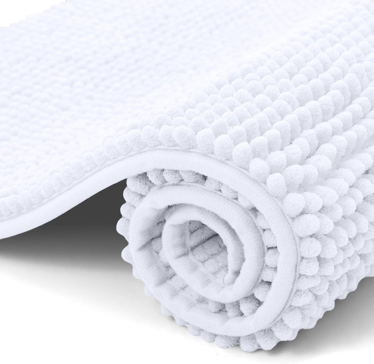 Ibenzoa® Zachte en Absorberende Chenille Badmat - 40 x 60 cm Wit