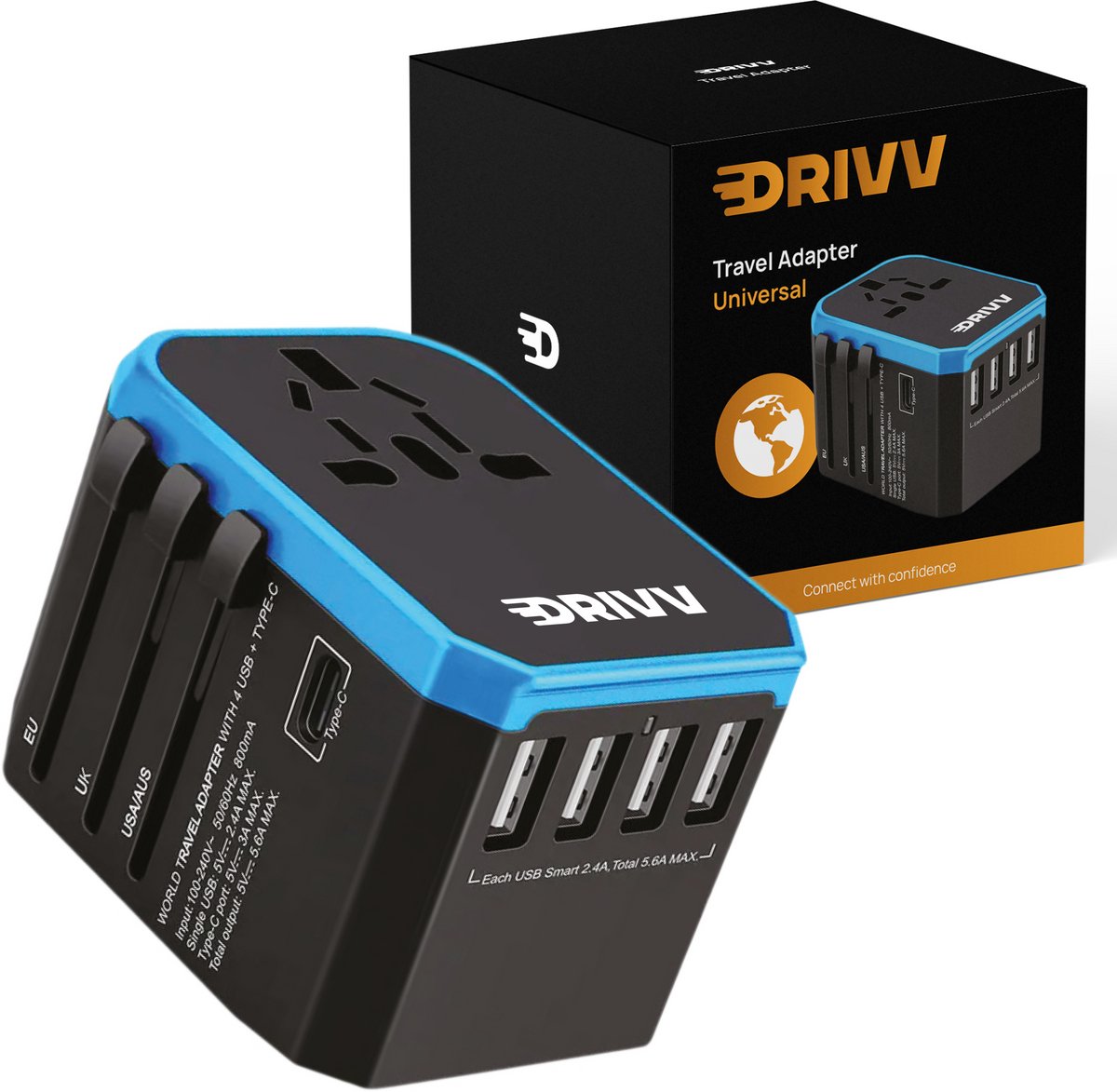 Drivv. Universele Wereldstekker