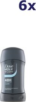 Dove Men +Care Clean Comfort Déodorant Homme - Déodorant Stick - Antisudorifique/Transpirant 48H - Déodorant Homme Value Pack - 6 x 50 ml