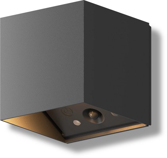Calex Volterra oplaadbare wandlamp – bewegingssensor – zwart