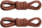 Fako Fashion - Schoenveters - Rond - Gewaxt Katoen - 2.5mm - 60cm - 1 Paar - 2 Stuks - Bruin