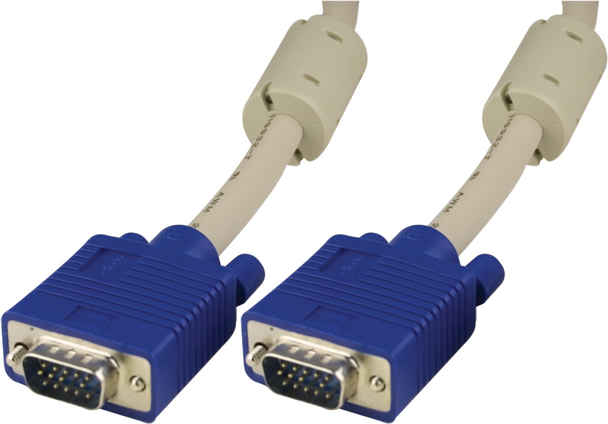 Deltaco RGB-8G, VGA (D-Sub), VGA (D-Sub) VGA monitor kabel, 1m