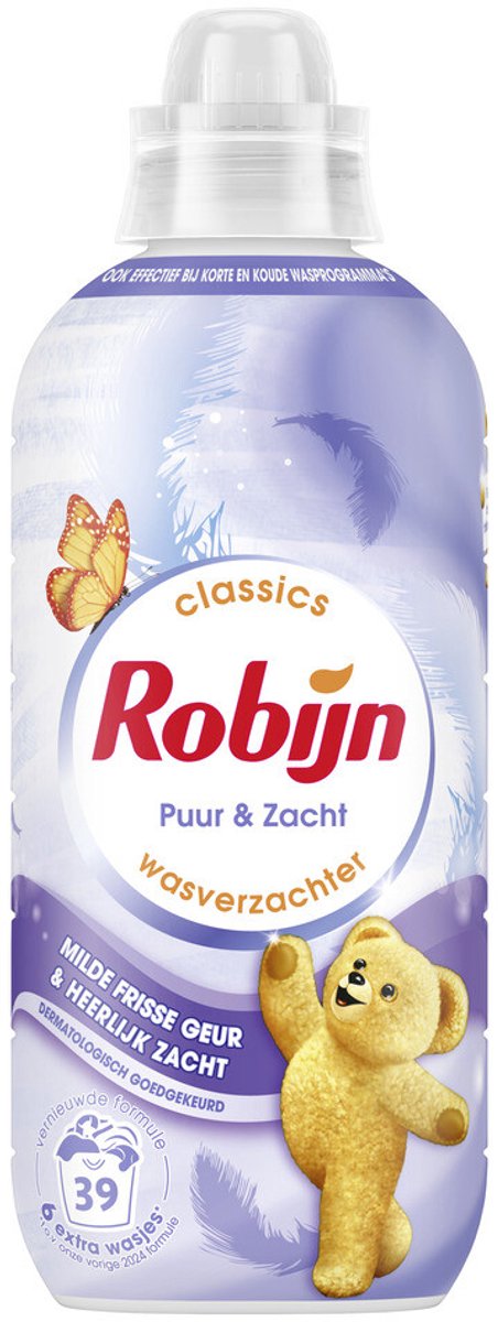 Goedkoopste Robijn Wasverzachter Puur & Zacht 39 Wasbeurten 780 ml