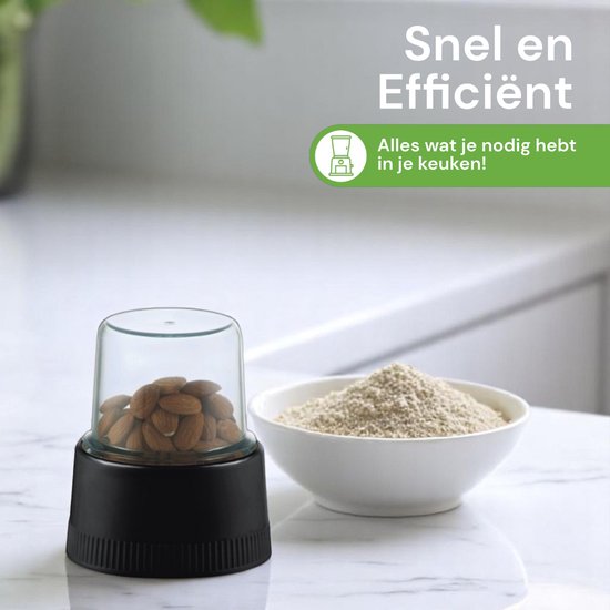 Fruit- en groentesap extractor (centrifuge) + blender + hakmolen + koffiemolen. 4 in 1 van Domo — afbeelding 4