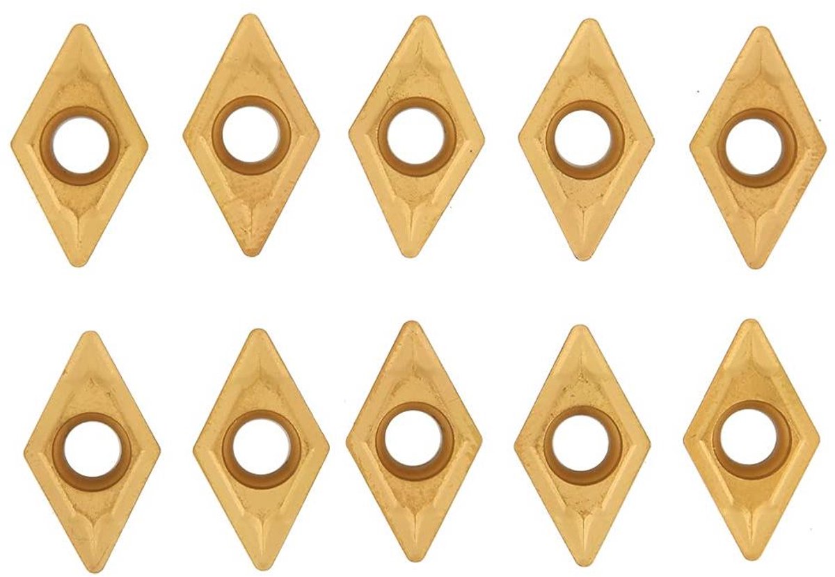 Indexeerbare VHM Wisselplaten Blades - 10 Stuks DCMT11T308 DCMT32.51 - CNC Draaibank Cutter voor Staal Verwerking
