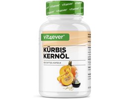 Vit4ever Pompoenzaadolie capsules - koudgeperst met vitamine E - 420 capsules
