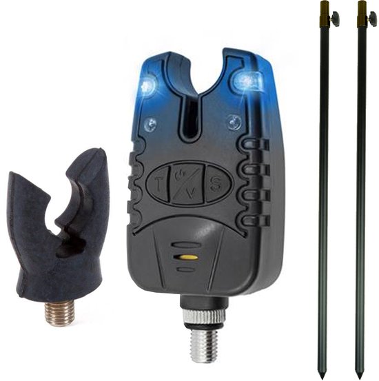 Eurocatch Bite Alarm Bankstick set 1 canne - Pêche de la carpe - Alarme de touche - Support canne