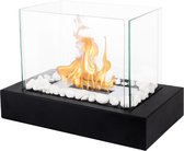 Fiérza Sfeerhaard - Tafelhaard - 35CM - Met Decoratiestenen - Buitenhaard - Binnen & Buiten - Bio-Ethanol Haarden