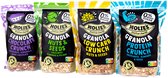 Holie's Granola Mixdoos 4x 350gr - ontbijtgranen - suikervrij - gezond - vegan