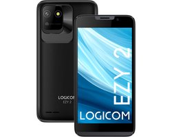 Logicom - Ezy 2 - Smartphone - 4G - 2GB QuadCore - 16GB - Android 14 GO - 5 Inch - Zwart - dual sim