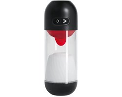 Masturbator voor man - Pocket Pussy - tong -Tril- Zuig- & Stootfunctie - Verwarmd - lik Simulator - Oplaadbaar - Sex Toys voor mannen