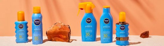 NIVEA SUN Protect & Bronze Zonnebrand Olie Spray SPF 30 - Zonnespray - Waterproof - Zonneolie - 200 ml