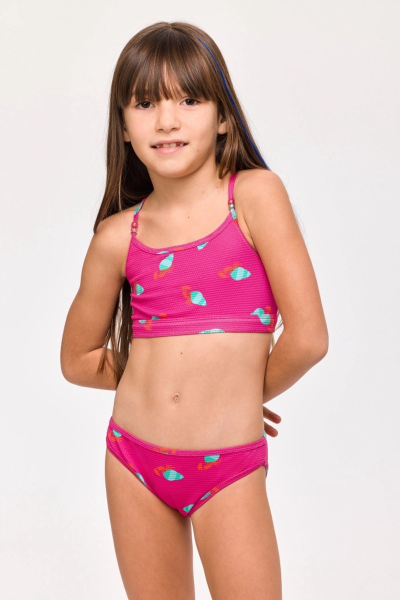 Woody bikini krabben fuchsia - 251-10-ZWC-A/960 - maat 10 jaar