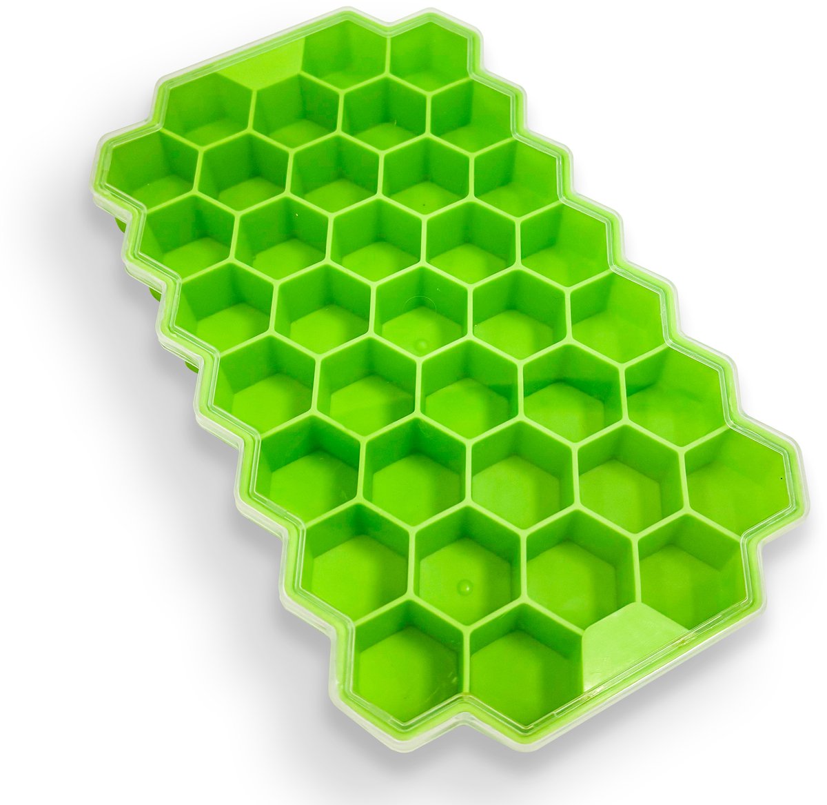 UDUTCH Siliconen IJsblokjesvormen Set 3 stuks | ijsje | kleuren en vormen | BPA-vrij | IJsklontjes | IJsblokjes Maken Voor Feest, Cocktail, IJskoffie, IJsblokjes Thuis & Bar | Groene ijs