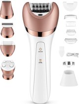 Bol.com Nince - Epileerapparaat dames - Epilator Gezicht - 6 Opzetstukken - Ladyshave - Gezichtsreiniger - Ontharingsapparaat - ... aanbieding
