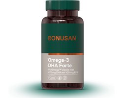 BONUSAN Omega-3 DHA Forte – 60 Softgels – 1000 mg Omega-3 met 470 mg DHA