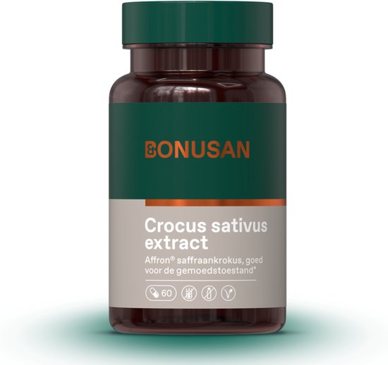 BONUSAN Crocus sativus Extract – 60 Capsules – 100% Saffraan – Voor Geestelijk Balans en Vruchtbaarheid