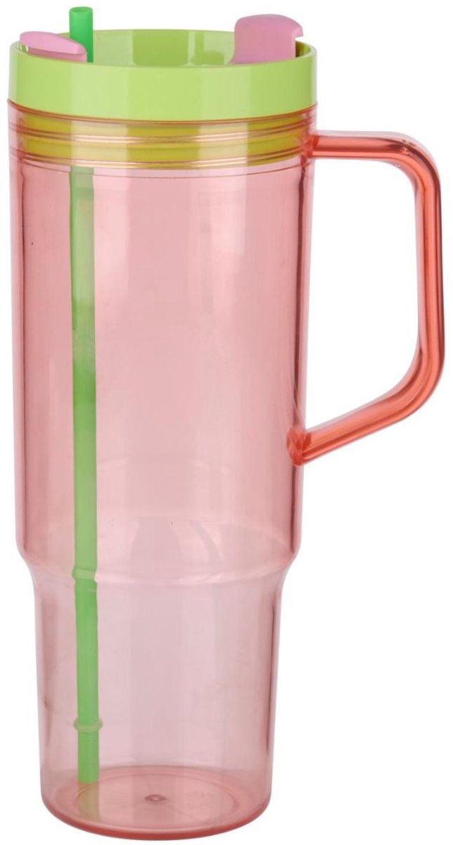 alpina Drinkbeker met Rietje 450Ml - Kunststof