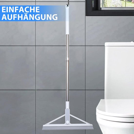 Vloerdouchetrekker met verwisselbare rubberen lip - Efficiënte waterschuiver voor je vloer en douche van Merkloos	 — afbeelding 4