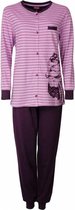 Medaillon Dames Pyjama doorknoop ziekenhuis Paars/Roze Maten: XXL