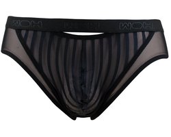WOH microfiber herenslip personal allure mesh zwart