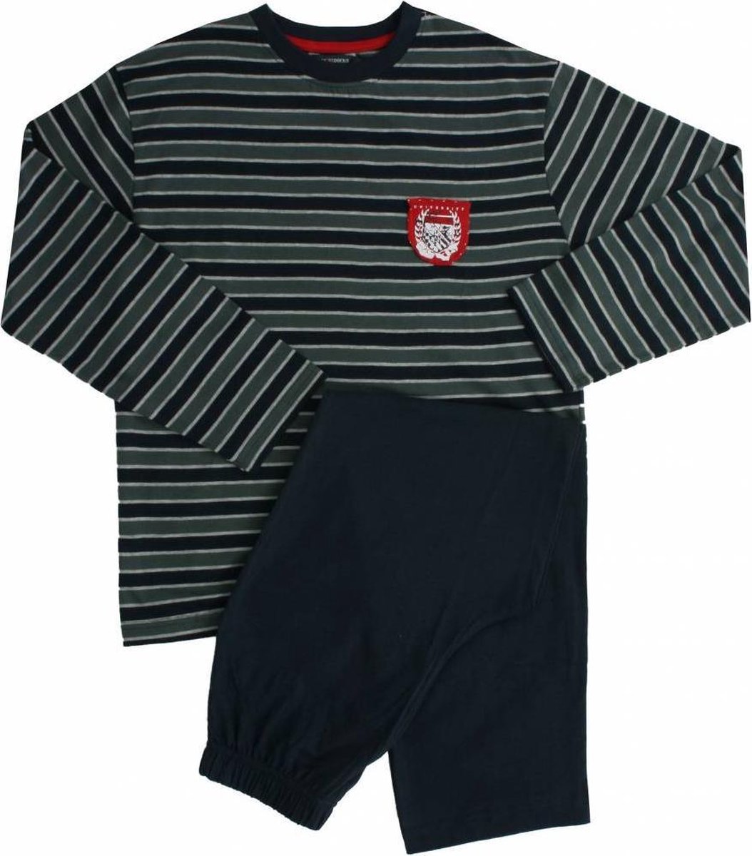 Blue Docks Jongens Pyjama - 100% Katoen - Blauw - Maat 140