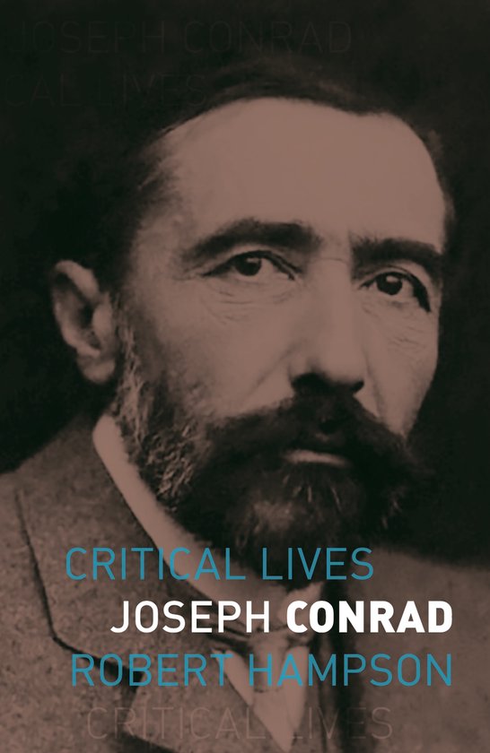 Boekomslag van Critical Lives: Joseph Conrad door Robert Hampson, met een portret van Joseph Conrad.