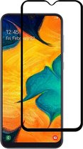 Ntech Screenprotector Geschikt voor Samsung Galaxy A50 full cover Screenprotector Tempered Glass - Zwart