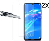 Ntech 2 Stuks Screenprotector Tempered Glass Glazen - Huawei Y7 (2019)
