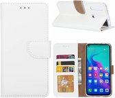Ntech Hoesje voor Huawei nova 4 portemonnee hoesje / met opbergvakjes Wit