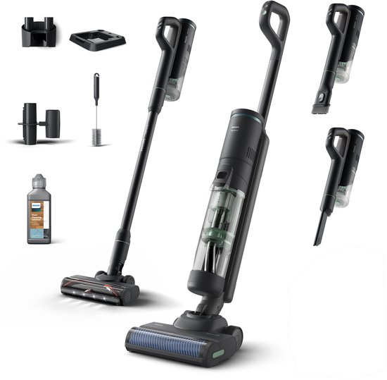 Philips 7000 Series AquaTrio Snoerloze Stofzuiger & Dweil XW7263/11 – Stofzuigen en Dweilen in Eén Beweging