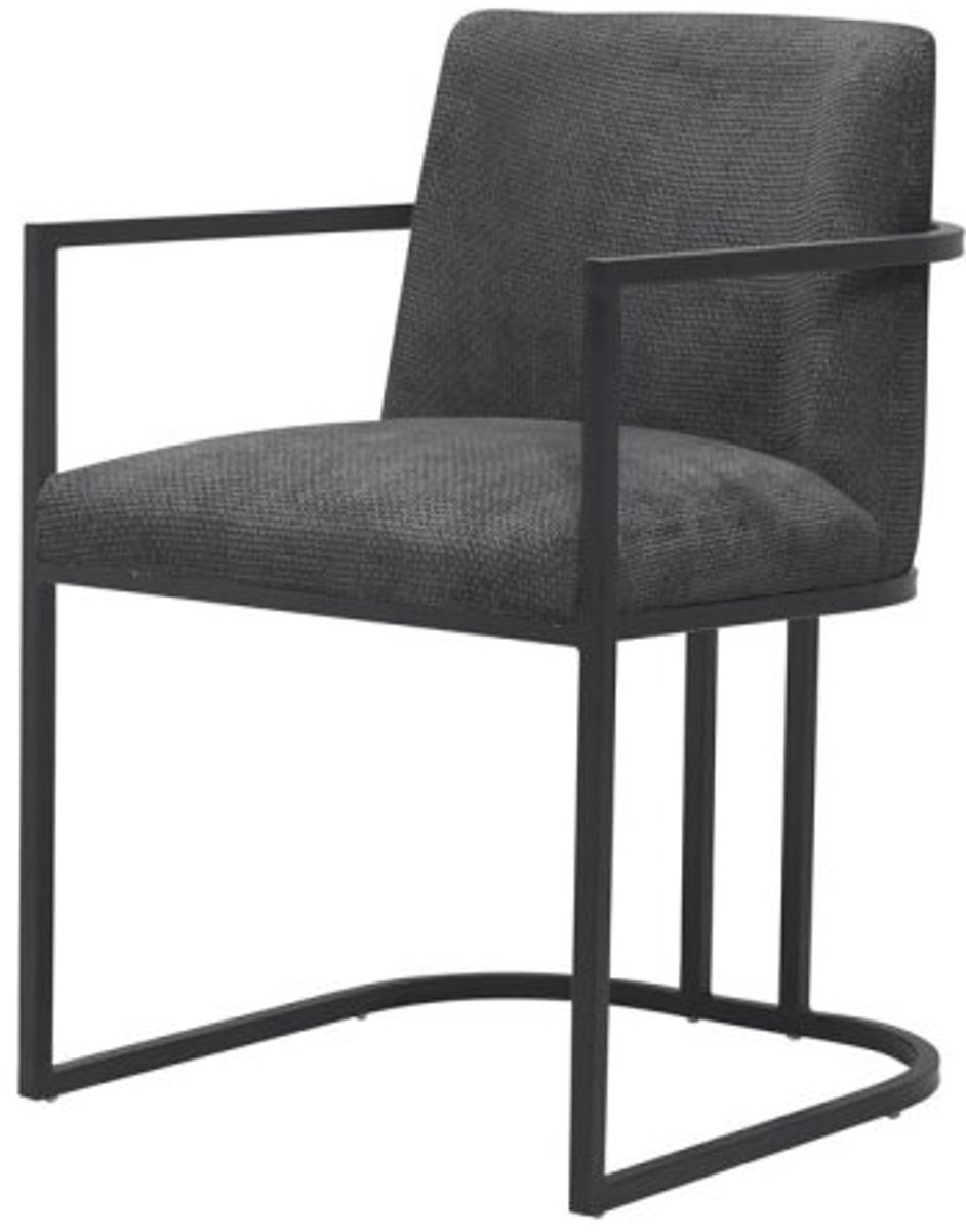 Tower Living Eetkamerstoel Archi - Grafiet Stof - 60x55x83cm