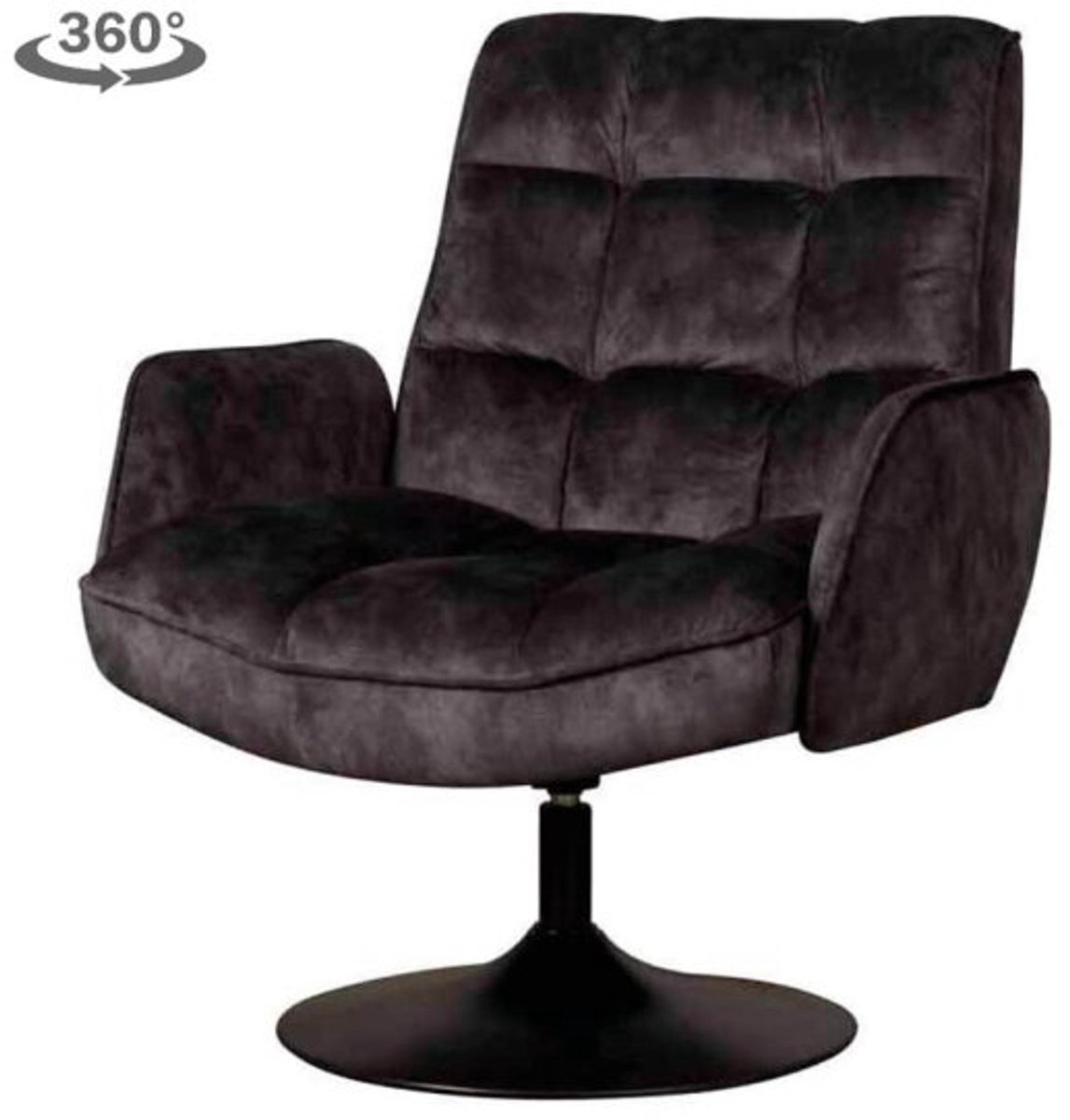 Tower Living Fauteuil Tropea draaibaar Adore - Dark grey 29