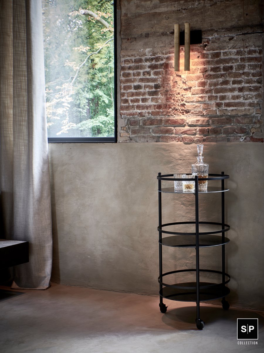 SALT&PEPPER BAR SERVEERWAGEN 48XH96CM 3 LAGEN ZWART