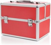 Aluminium koffer Rood, Nagelstyliste koffer, Nagel Koffer,Beauty case MBS®