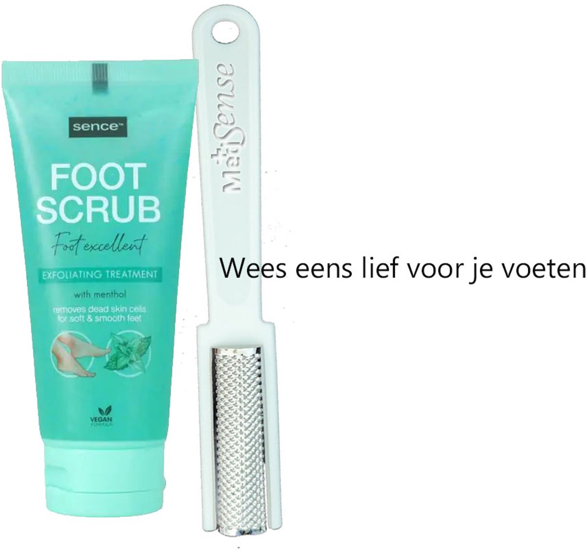 Complete Voetverzorgingsset – Medsense Eeltverwijderaar + Sence Footscrub