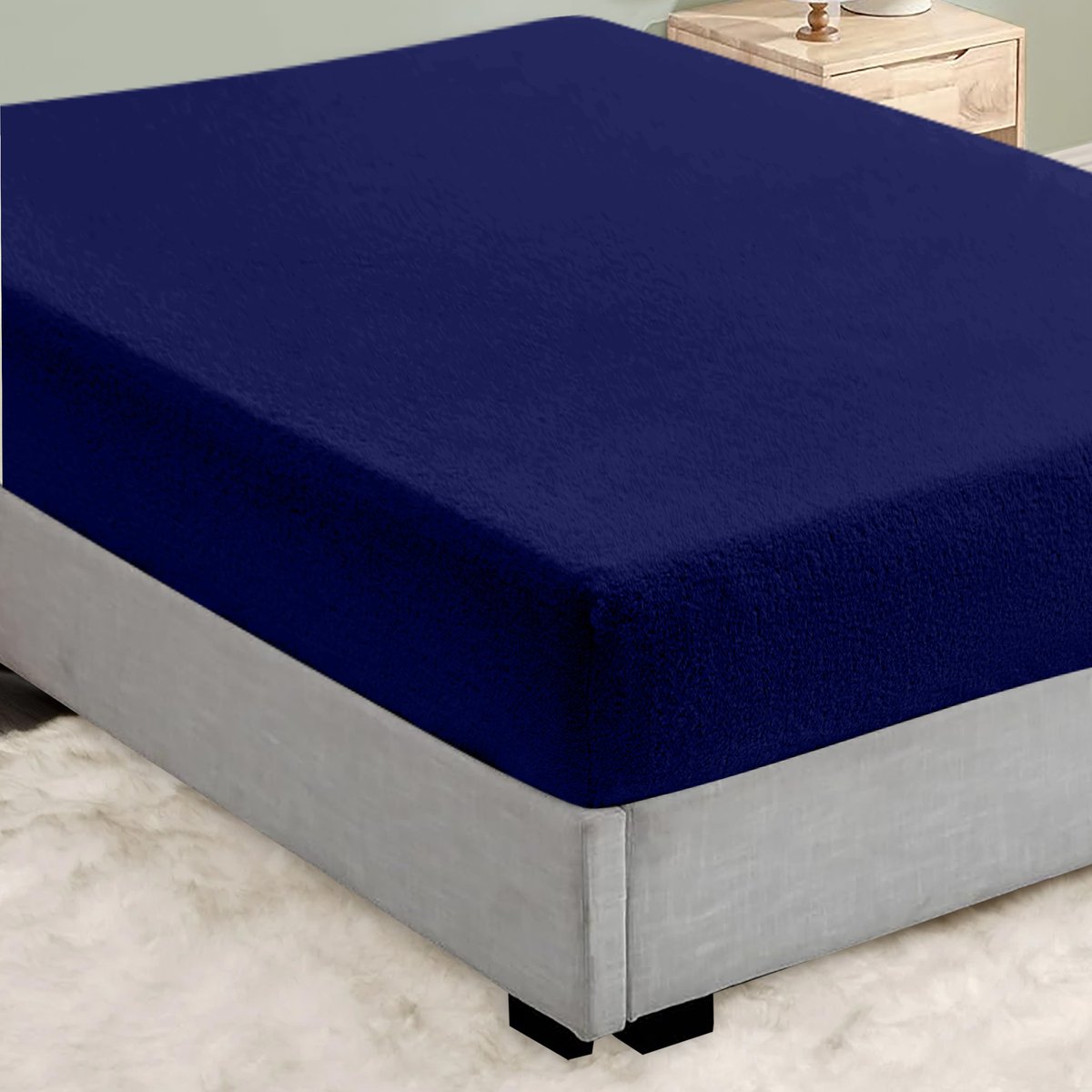 Saphire - Hoeslaken - Strijkvrij Elastiek - 100% Zachte Brushed Katoen 140 X 200 30 Antraciet