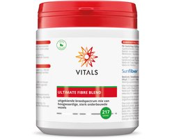 Vitals Ultimate Fibre Blend - 217 gram poeder - biotica. Dagelijkse aanvulling van voedingsvezels.
