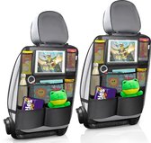 Toivo Set van 2 Luxe Autostoel Organizer - Waterafstotend Oxford Materiaal - Zwart - Tablet Houder - Auto-Organizer - Car