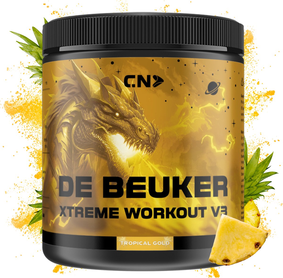 Goedkoopste CN Supplements Xtreme Workout V3 - Tropical Gold - Pre Workout - Met Cafeïne - 300 gram - 30 doseringen